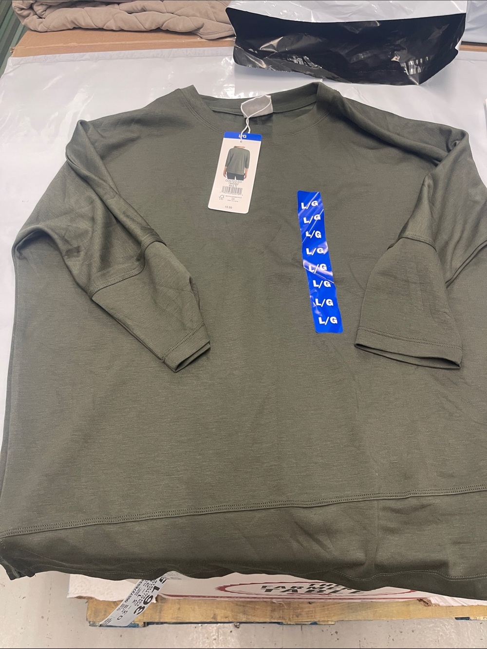 Sage Olive Green Short Sleeve Crew Tee